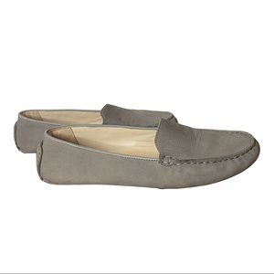 Cole Haan Grand OS Hanneli Driver Ironstone Gray Nubuck Loafers Women’s Size 8 B